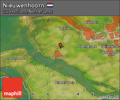 Satellite Map of Nieuwenhoorn