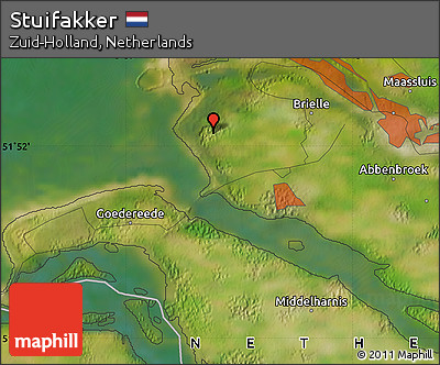 Satellite Map of Stuifakker