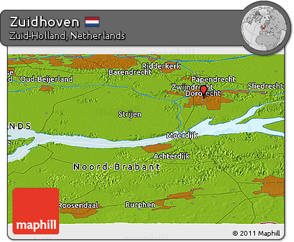 Physical Panoramic Map of Zuidhoven