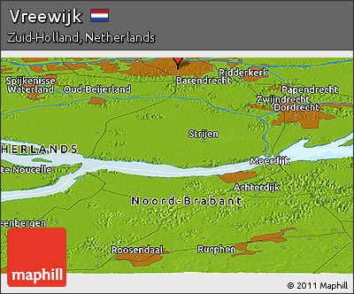 Physical Panoramic Map of Vreewijk