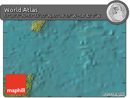 Satellite Map of the Area around 51° 43' 18" N, 55° 10' 29" W
