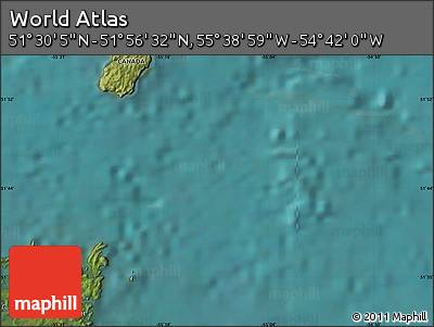 Satellite Map of the Area around 51° 43' 18" N, 55° 10' 29" W