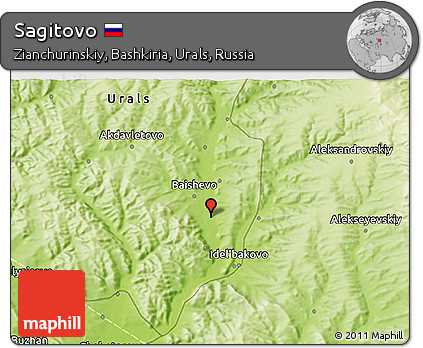 Physical 3D Map of Sagitovo