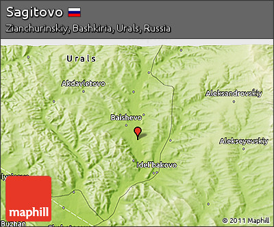 Physical 3D Map of Sagitovo