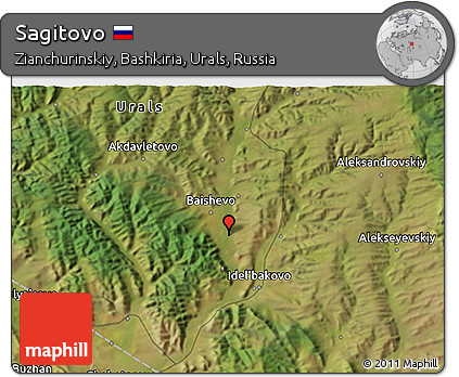 Satellite 3D Map of Sagitovo