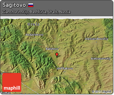 Satellite 3D Map of Sagitovo