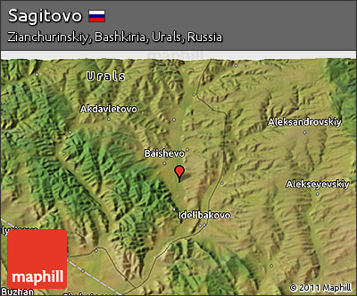 Satellite 3D Map of Sagitovo