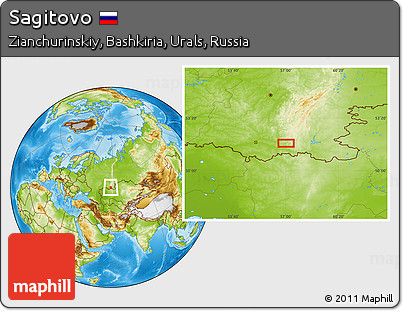 Physical Location Map of Sagitovo