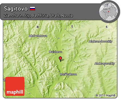 Physical Map of Sagitovo