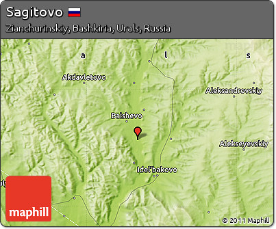 Physical Map of Sagitovo
