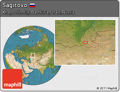 Satellite Location Map of Sagitovo