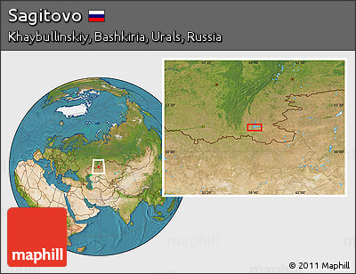 Satellite Location Map of Sagitovo