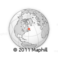 Outline Map of the Area around 51° 43' 18" N, 58° 34' 30" W, rectangular outline