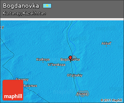 Political 3D Map of Bogdanovka