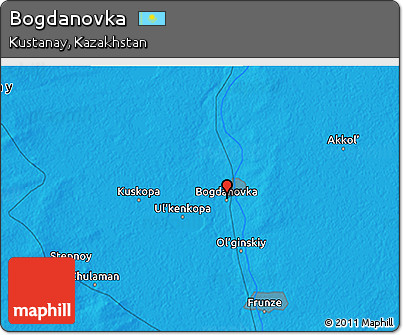 Political 3D Map of Bogdanovka
