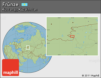 Savanna Style Location Map of Frūnze