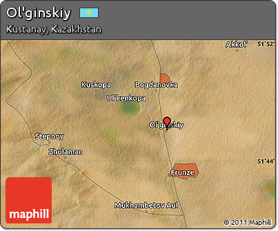 Satellite Map of Ol'ginskiy
