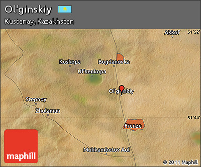 Satellite Map of Ol'ginskiy