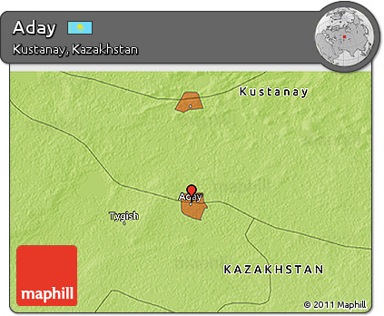 Physical 3D Map of Aday