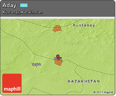 Physical 3D Map of Aday
