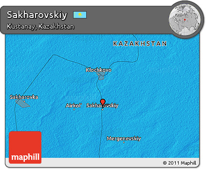 Political 3D Map of Sakharovskiy