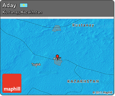 Political 3D Map of Aday