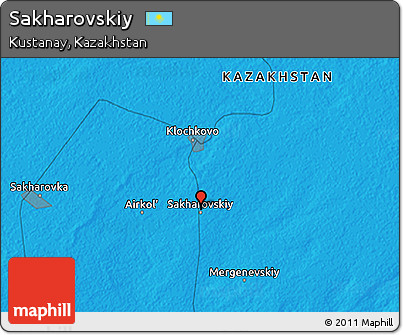 Political 3D Map of Sakharovskiy