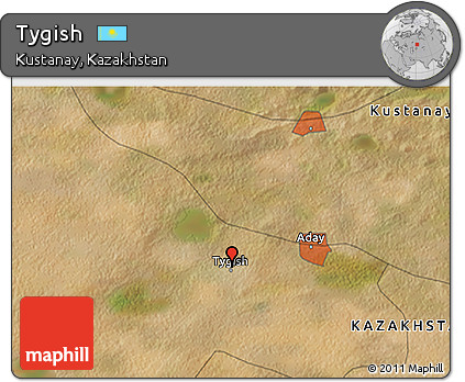 Satellite 3D Map of Tygish