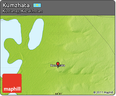 Physical Map of Kumzhata