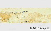 Physical Panoramic Map of the area around 51° 43' 18" N, 64° 31' 30" W