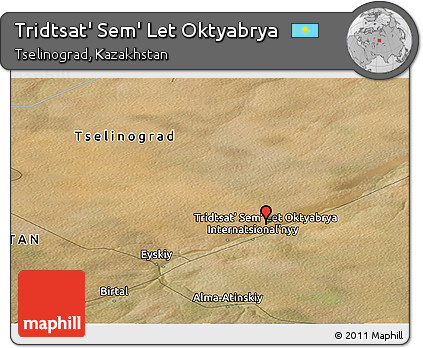 Satellite Panoramic Map of Tridtsat' Sem' Let Oktyabrya