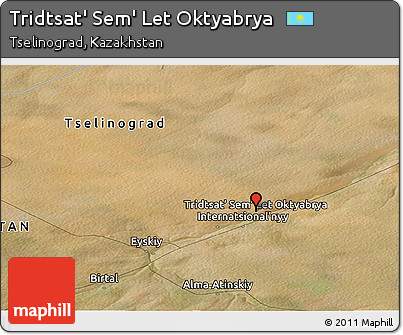 Satellite Panoramic Map of Tridtsat' Sem' Let Oktyabrya