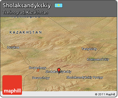 Satellite Panoramic Map of Sholaksandykskiy