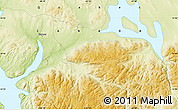 Physical Map of the area around 51° 43' 18" N, 67° 55' 30" W