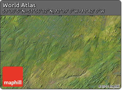 Satellite Map of the Area around 51° 43' 18" N, 72° 10' 30" W