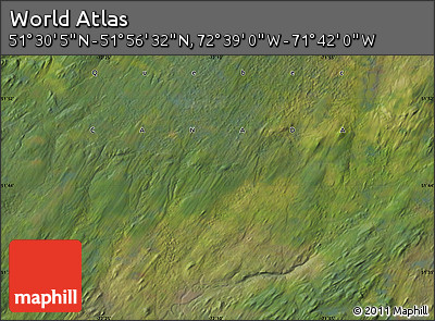 Satellite Map of the Area around 51° 43' 18" N, 72° 10' 30" W
