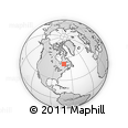Outline Map of the Area around 51° 43' 18" N, 72° 10' 30" W, rectangular outline