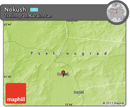 Physical Map of Nokush