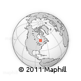Outline Map of the Area around 51° 43' 18" N, 78° 58' 29" W, rectangular outline