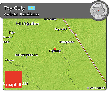 Physical 3D Map of Toy-Guly