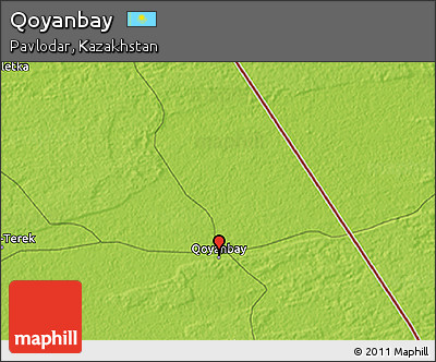 Physical 3D Map of Qoyanbay