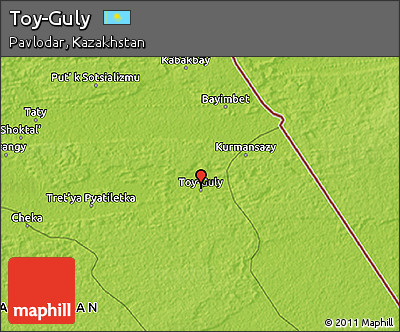 Physical 3D Map of Toy-Guly