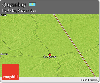 Physical 3D Map of Qoyanbay