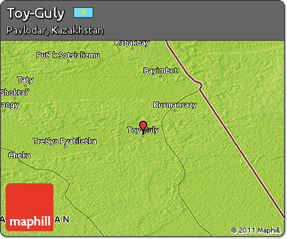 Physical 3D Map of Toy-Guly