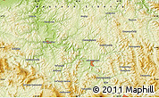 Physical Map of the area around 51° 43' 18" N, 84° 13' 29" E