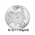 Outline Map of the Area around 51° 43' 18" N, 86° 46' 30" E, rectangular outline