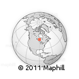 Outline Map of the Area around 51° 43' 18" N, 90° 1' 30" W, rectangular outline
