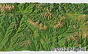 Satellite 3D Map of the area around 51° 43' 18" N, 96° 7' 30" E