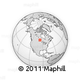 Outline Map of the Area around 51° 43' 18" N, 96° 49' 29" W, rectangular outline