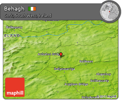 Physical 3D Map of Behagh